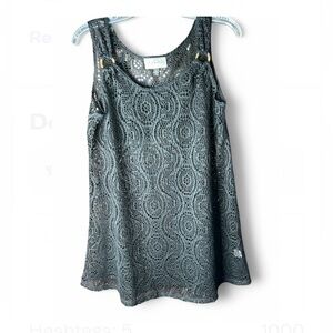 J. Valdi Swimsuit Cover Up Dress Size XL Black Sleeveless